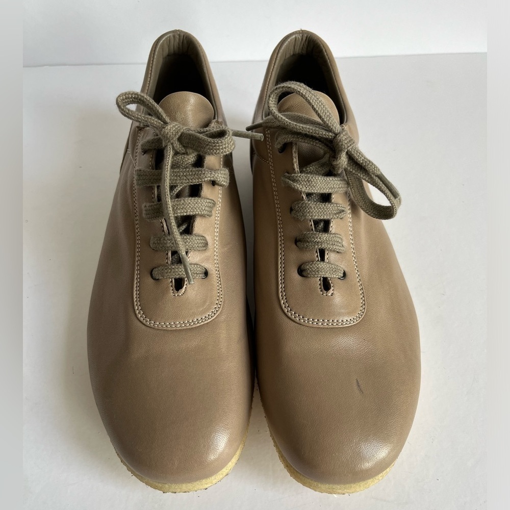 Fausto Santini Tan Leather Oxford Sneakers Size 9 - Picture 7 of 11